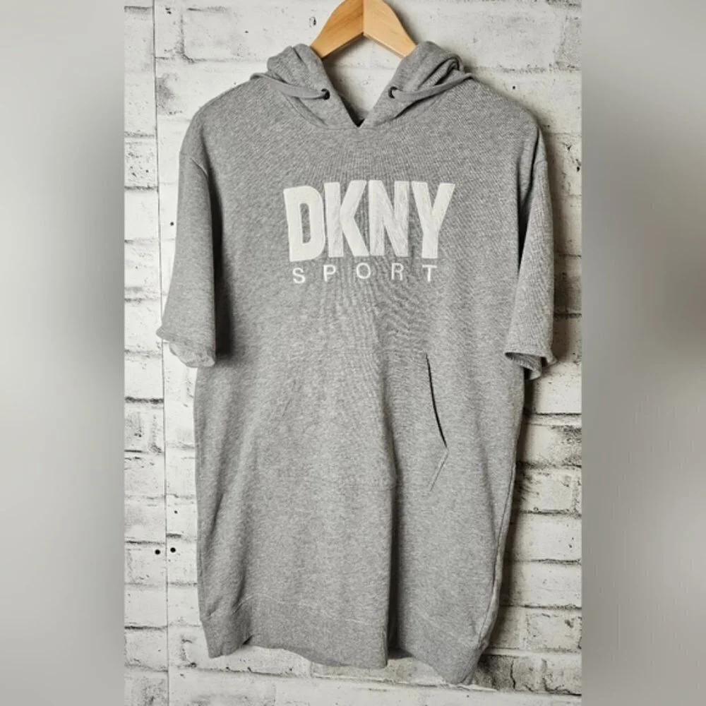DKNY Outline Logo Hooded Sneaker Dress